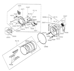 Drum Assy Diagram and Parts List for DV316LGS XAA Samsung Dryer