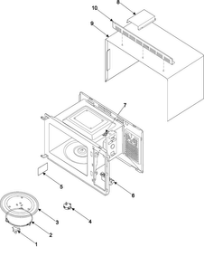 Body/cavity/elements Diagram and Parts List for MR1032CBC XAA Samsung Microwave