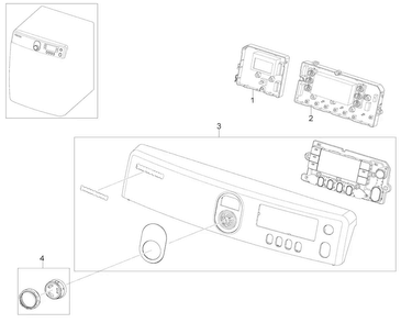 Control Panel Diagram and Parts List for DV448AGW XAA-0002 Samsung Dryer