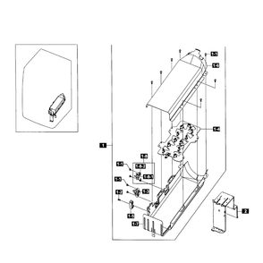 Heater Assembly Diagram and Parts List for DV365ETBGWR A3-0001 Samsung Dryer