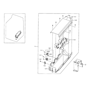 Duct Heater-Electric Diagram and Parts List for DV45H7000EW A2-0001 Samsung Dryer