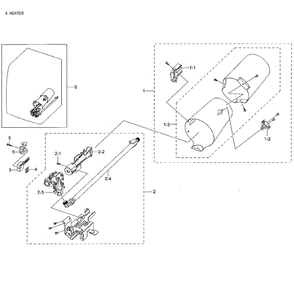 Duct And Burner Diagram and Parts List for DV42H5000GW A3-01 Samsung Dryer