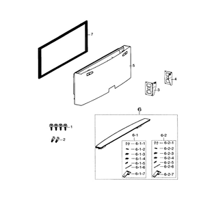 Freezer Door Diagram and Parts List for RF26HFENDSR AA-0003 Samsung Refrigerator