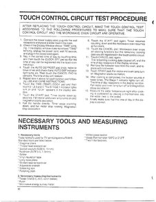 Test Procedure/tools/measuring Diagram and Parts List for MW4530U XAA Samsung Microwave