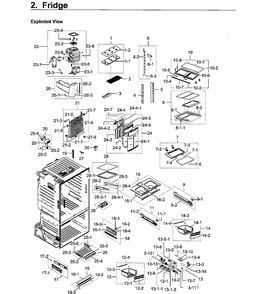 Part Location Diagram of DA97-13854C Samsung Tank water