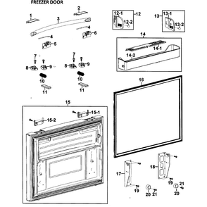 Part Location Diagram of DA81-01437C Samsung A/S DOOR-FRE;AW2,WP