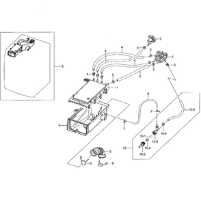 Housing-Drawer Diagram and Parts List for WF42H5000AW A2-01 Samsung Washer