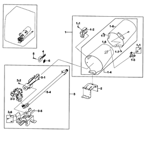 Heater Assy Diagram and Parts List for DV419AGW XAA-0002 Samsung Dryer