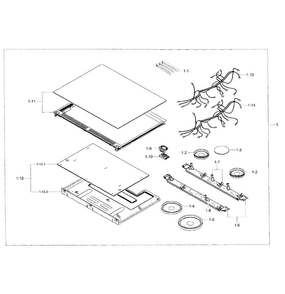 Part Location Diagram of DG62-00127A Samsung Adiabatic