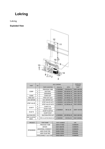 Lokring Diagram and Parts List for RF24BB6900AW AA-00 Samsung Refrigerator