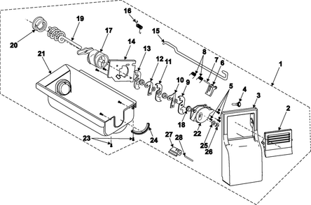 Part Location Diagram of DA31-20009A Samsung BLADE-DISPENSER;PC,-,SR-