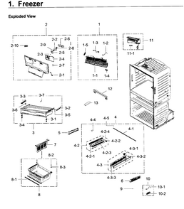 Part Location Diagram of DA99-04022A Samsung Quick guid