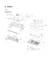 Part Location Diagram of DE63-00836A Samsung Cover panel