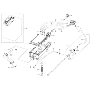 Part Location Diagram of DC67-00051F Samsung Hose Drawer