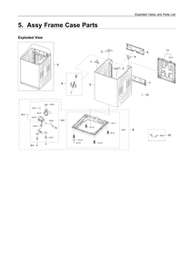 Part Location Diagram of DC97-22353A Samsung Assy frame plate-up