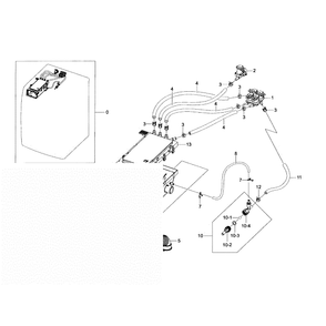 Housing-Drawer Diagram and Parts List for WF42H5200AF A2-0000 Samsung Washer