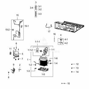 Cycle Diagram and Parts List for RF28K9380SR (AA)(0003) Samsung Refrigerator