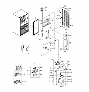 Part Location Diagram of DA61-08301A Samsung Case