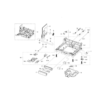 Part Location Diagram of DD82-01139A Samsung Main Pcb Assembly