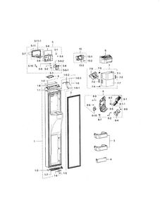 Part Location Diagram of DA97-06569S Samsung Ice Bucket Assembly