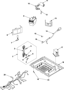Part Location Diagram of DE61-00521A Samsung Hvc Bracket