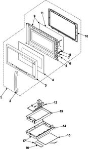 Part Location Diagram of DE94-00587A Samsung Assembly CONTROL PANEL;SSOTR