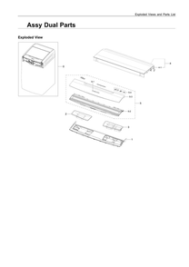 Dual Parts Assembly Diagram and Parts List for WV55M9600AV A5-03 Samsung Washer