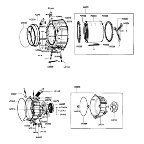 Tub Assembly Diagram and Parts List for WF337AAG XAA-00 Samsung Washer