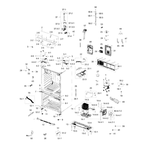 Part Location Diagram of DA92-00355A Samsung Control Board Assembly