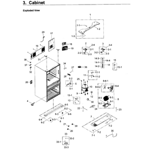 Part Location Diagram of DA82-02670A Samsung Ice Maker Kit