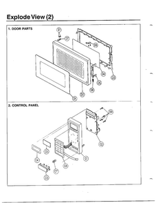 Parts List - Exploded View Page 2 Diagram and Parts List for MW3500T XAA Samsung Microwave