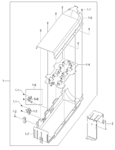 Heater Assy Diagram and Parts List for 40289032010  Kenmore Dryer