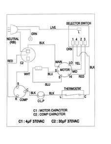 Wiring Information Diagram and Parts List for AW0510C XAA Samsung Air Conditioner