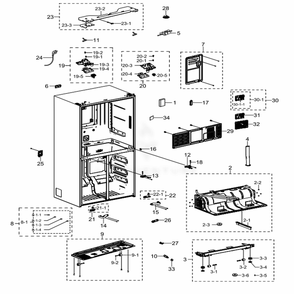 Part Location Diagram of DA94-04183C Samsung Eeprom Power Control Board Assembly