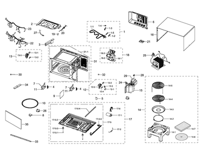Part Location Diagram of DE63-00217U Samsung Cushion