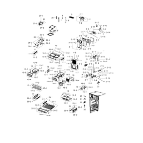 Fridge Diagram and Parts List for RFG237AABP XAA-02 Samsung Refrigerator