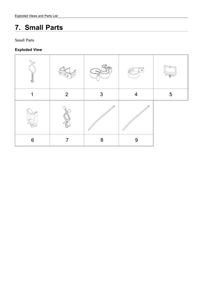 Small Parts Diagram and Parts List for WF45R6100AC US-51 Samsung Washer