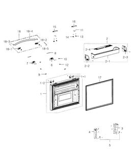 Part Location Diagram of DA61-08248A Samsung Bracket