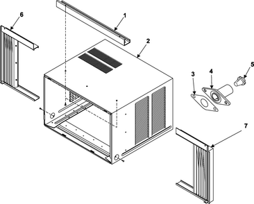 Outer Case Assembly Diagram and Parts List for AW1890 XAA Samsung Air Conditioner