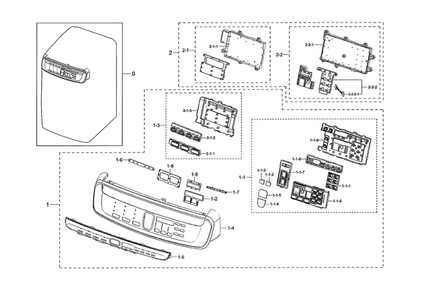 Control Panel Diagram and Parts List for WV55M9600AV A5-02 Samsung Washer