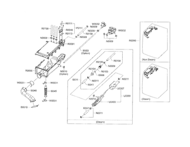 Housing Drawer Diagram and Parts List for WF438AAR XAA Samsung Washer