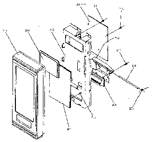 Control Diagram and Parts List for 4018922980  Kenmore Microwave