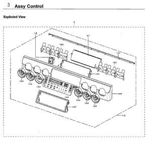 Control Diagram and Parts List for NX58H9950WS AA-01 Samsung Range