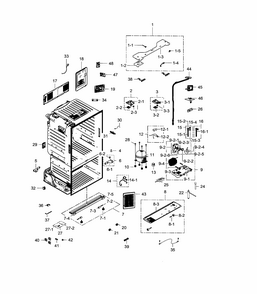 Part Location Diagram of DA94-02679B Samsung Control Board Assembly