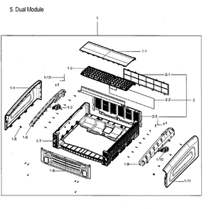 Part Location Diagram of DC61-04459A Samsung Hinge Left
