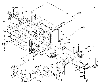 Cavity Diagram and Parts List for 4018901080  Kenmore Microwave