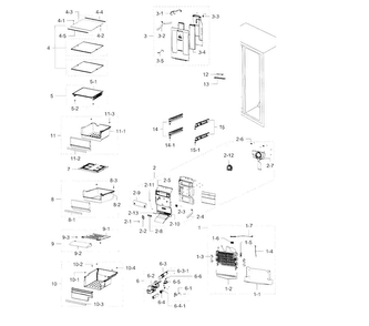 Part Location Diagram of DA96-00801A Samsung Assembly W/HARNESS-HUMIDITY
