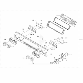 Assembly Control Diagram and Parts List for NE58F9710WS (AC)(0002) Samsung Range
