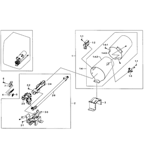 Burner Assembly Diagram and Parts List for DV365GTBGWR A3-01 Samsung Dryer