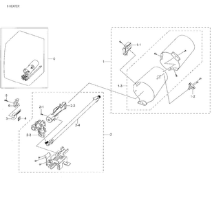 Duct & Burner Diagram and Parts List for DV42H5000GW A3-0003 Samsung Dryer